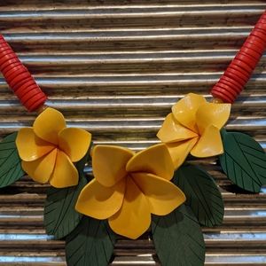 Tropical Wooden Necklace